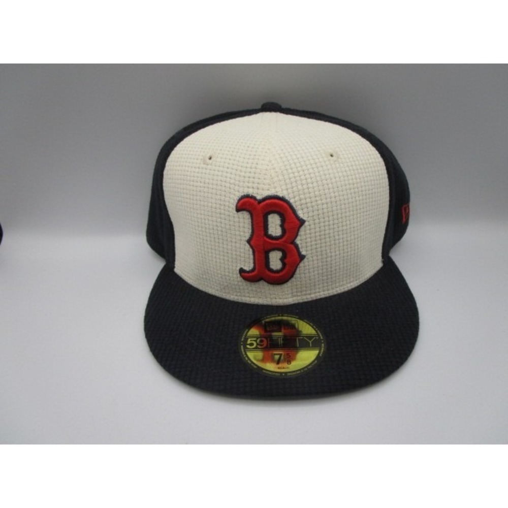 New Era 59Fifty Boston Red Sox Thermal Waffle Blue White Size 7 5/8 Fitted Hat